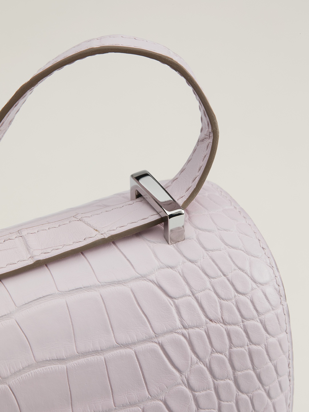 Hermes Constance 18 Mini Handmade Bag In Rose Eglantine Matte Alligator Crocodile Leather